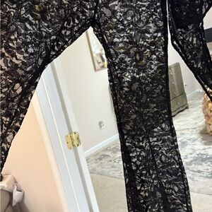 Black Lace 2 piece set Fashion Nova Sz L